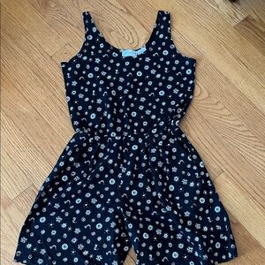 Liz Claiborne Black Floral Kids Romper